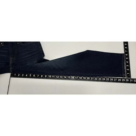 American Eagle Jeans Mens 26X30 Blue Slim Straight Next Level Flex Dark NWT - Picture 4 of 11